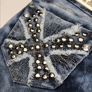 LA IDOL ACID WASH SKINNY JEANS 9/30x31 ⭐️